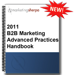An image of the 2011 B2B Marketing Advanced Practices Handbook