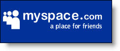 MySpace logo says "a place for friends"