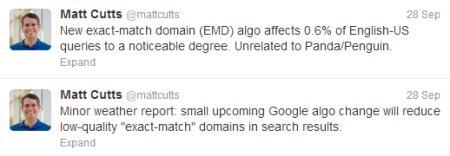 Google EMD Update (Sept 28, 2012)