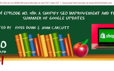 SEO 101 Podcast Ep 410: A Shopify SEO Improvement and The Summer of Google Updates