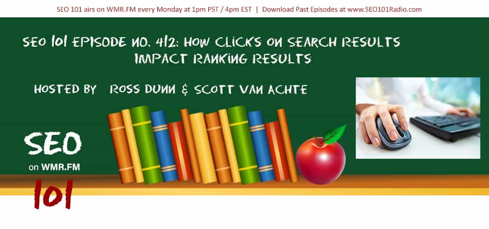 SEO 101 Ep 412: How Clicks on Search Results Impact Ranking Results