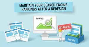 maintain search engine rankings after a redesign